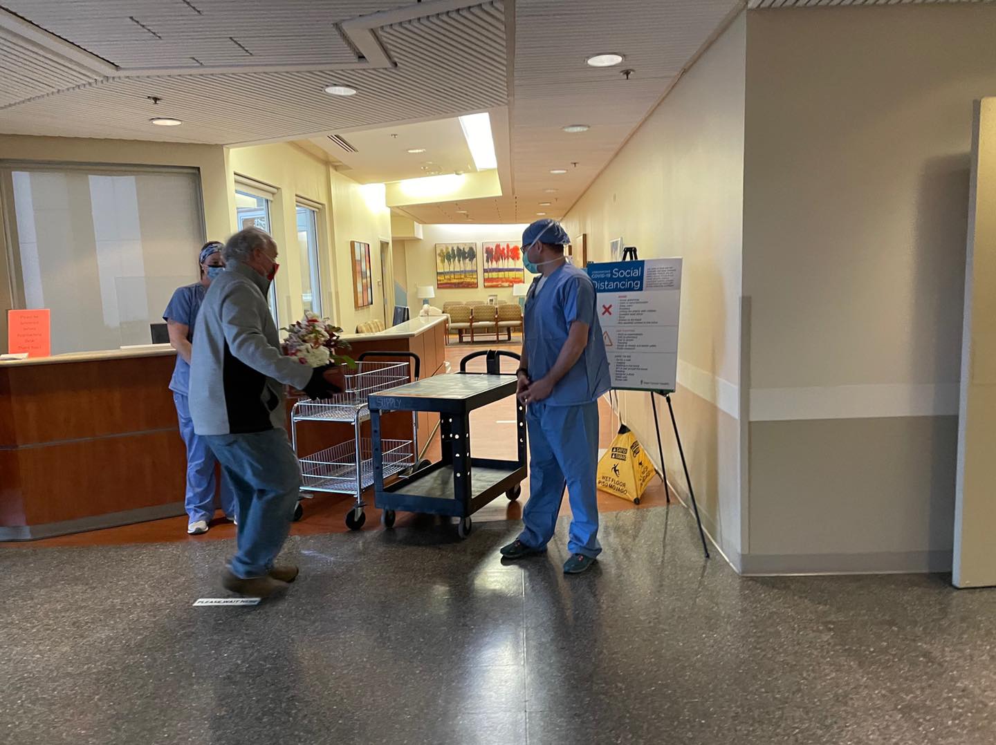 Flowers brighten ICU Med Center Health