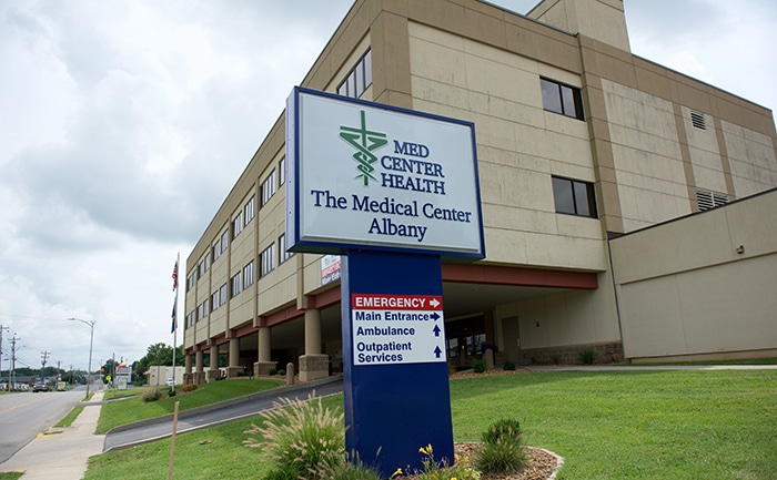 Exterior view of The Medical Center at Albany.